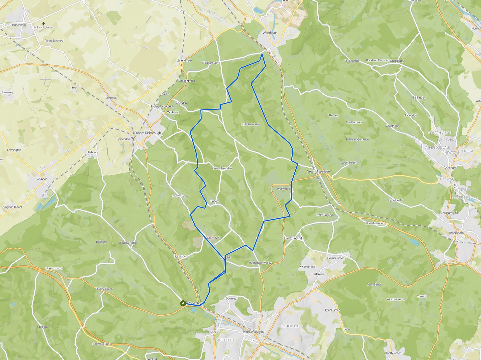 The best MTB trails around West Wycombe | Komoot